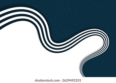 Las líneas onduladas en blanco y negro crean un remolino moderno sobre un fondo, diseñado para diseños abstractos y fondos de moda