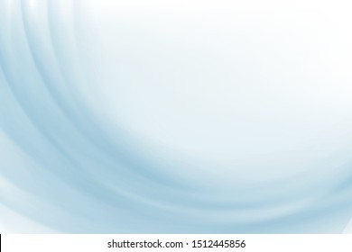 Wavy blue abstract background. Modern elegant backdrop with smooth curve. Vector illustration.