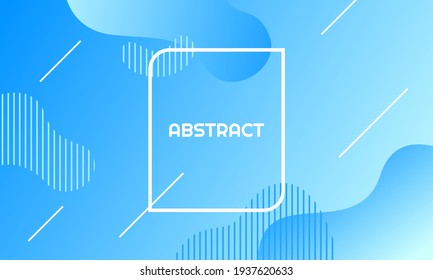 fondo azul ondulado con composición de formas dinámicas