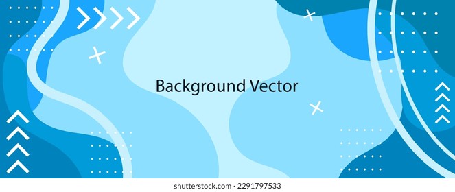 wavy blue color banner abstract background template for banner, poster, book cover, business card, company profile, graphic design, invitation, and design element