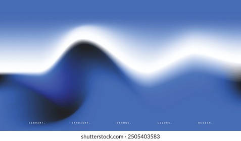 Wavy blue gradient mesh background. Abstract blurred vibrant backdrop. Modern fluid art. For social media template, poster, banner, or cover.