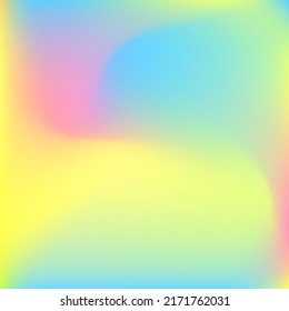 Wavy Blue Light Curve Design Pic. Purple Water Rainbow Pink Happy Gradient Backdrop. Yellow Pastel Neon Dynamic Blurred Background. Multicolor Green Fluid Liquid Color Swirl Gradient Mesh.
