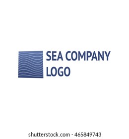 Wavy blue logo