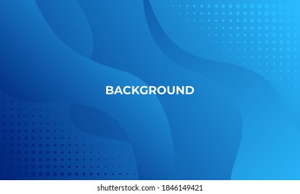 wavy blue shapes with dots element background
