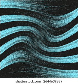 Wavy blauwe streep. Stroomstructuurpatroon. Abstracte vectorbeweging. Grunge gebogen achtergrond.