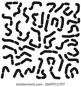 Textura ondulada de línea orgánica en blanco y negro. Abstractas diseño fluido perfecto para camisetas, estampados de moda y fondos modernos.
