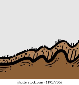 Wavy brown background