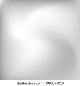 Wavy Calm Metallic Dynamic Wallpaper. Grey Monochromatic Liquid Dark Silver Gradient Background. Blurred Curve Soft Aluminium Smooth Surface. Light Sky Fluid Water Aluminium Swirl Gradient Mesh.