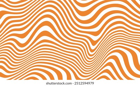 Wavy caramel background. Vector pattern with candy texture. Liquid chocolate illustration