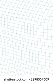  página de verificación ondulada, textura de papel blanco, fondo vectorial