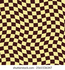 wavy checkered vector art design