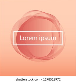 Wavy  circle geometric background.  Cradient shapes composition. Asbtract design. Page template. 