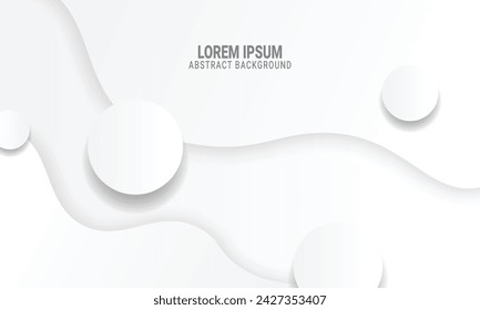 Wavy and circle with shadow background. Elegant design for wallpapers.