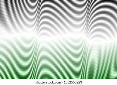 Wavy Color line such as the flag fabric. Black, White and Green as the National flag of Palestine