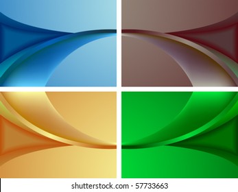 wavy colored backgrounds, abstract vector art illustration