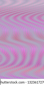 Wavy colored digitally background with linear fluid structure.. Can be used as design of mobile applications, websites, accessories for phones and tablet, cover, image for blog. Vector illustration.