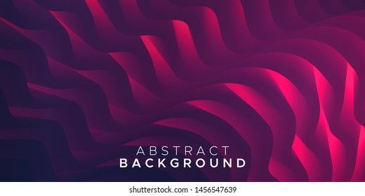 Wavy and colorful abstract background in red. Bright fluid shapes, flow banner, brochure, web page.