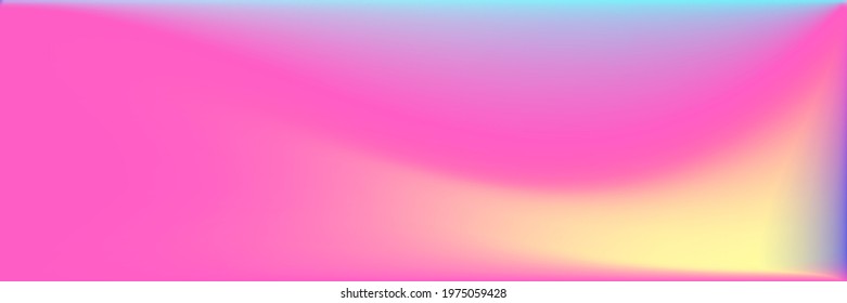 Wavy Colorful Blurred Bright Color Gradient Backdrop. Fluid Pastel Sunset Vibrant Liquid Gradient Mesh. Curve Dynamic Multicolor Vivid Light Background. Sunrise Neon Sky Glow Water Blurry Texture.