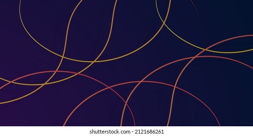 Wavy colorful lines background. Abstract landing page template.Dark style eps10 vector