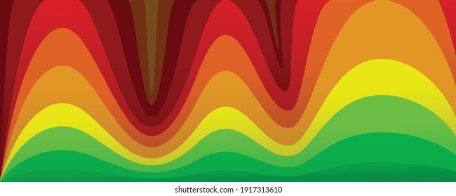 Fondo de arte vectorial ondulado y colorido