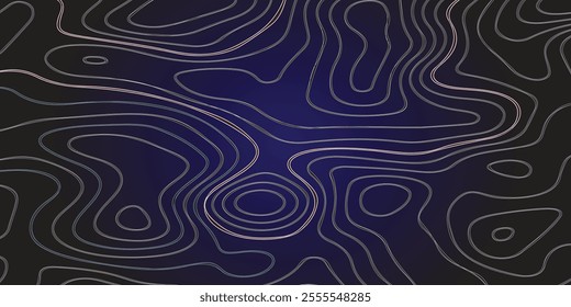 Wavy Contour background. Topographic contour background. contour lines background. Topographic contour wallpaper. Abstract wavy background.