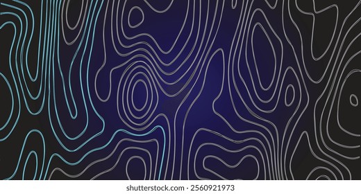 Wavy Contour background. Topographic contour background. contour lines background. Topographic contour wallpaper. Abstract wavy background.