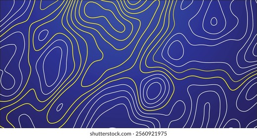 Wavy Contour background. Topographic contour background. contour lines background. Topographic contour wallpaper. Abstract wavy background.