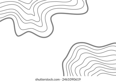 Wavy Contour background. Topographic contour background. Topographic map wallpaper. Abstract wavy background.