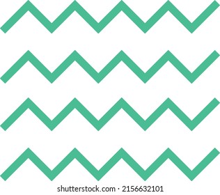 Wavy corner pattern texture concept illustration Green  