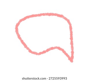 Wellenförmiger Chat-Chat-Blasen-Umriss im Skizzenstil. Runde Kontur bildet eine einzigartige Rede- und Nachrichtenblase, ideal für die visuelle Darstellung von Gesprächen und Nachrichten. Modernes Kommunikationselement mit Handzeichnung