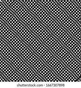 Wavy, criss-cross, zig-zag, curvy lines, abstract geometric grid, mesh background / pattern pr textuer