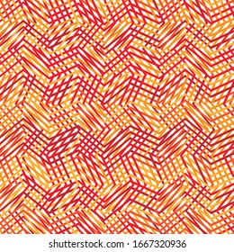Onda, cruz, zig-zag, líneas curvas, cuadrícula geométrica abstracta, fondo de malla / patrón por textualidad