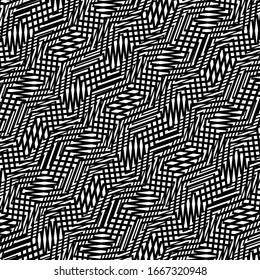 Wavy, criss-cross, zig-zag, kurvenreiche Linien, abstraktes geometrisches Gitter, Maschenhintergrund / Muster pr Textuer