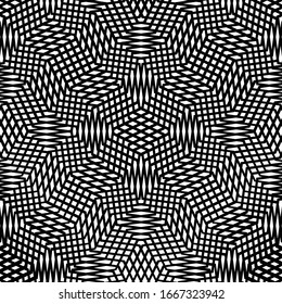 Wavy, criss-cross, zig-zag, curvy lines, abstract geometric grid, mesh background / pattern pr textuer