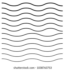 Wavy, criss-cross, zig-zag lines. Set of different levels
