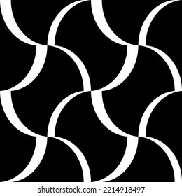 Wavy crossed stripes seamless pattern  Abstract fashion texture. Geometric monochrome template. Graphic style for wallpaper, wrapping, fabric, background, apparel, prints.