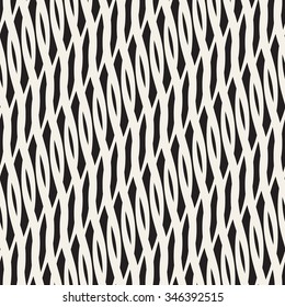Wavy crossed stripes seamless pattern 3D. Abstract fashion texture. Geometric monochrome template. Graphic style for wallpaper, wrapping, fabric, background, apparel, prints, website, blog etc. Vector