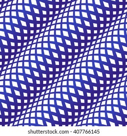 Wavy crossed stripes seamless pattern 3D. Abstract fashion texture. Geometric template. Graphic style for wallpaper, wrapping, fabric, background and apparel, prints, website etc. Vector illustration