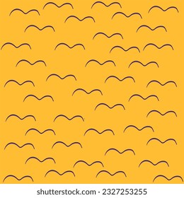 Wavy curve vector illustration pattern