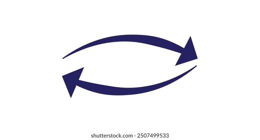 wavy curved Long arrow icon. long line arrow vector.