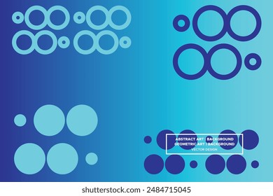 Wavy Curvy Circular and Circle Shapes and Designs Blue and Light Blue Colors with Gradient Backdrop Modern Abstract Background Geometric Background