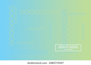 Wavy Curvy Circular and Circle Shapes and Designs Blue and Green Colors with Gradient Backdrop Modern Abstract Background Geometric Background