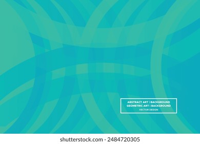 Wavy Curvy Circular and Circle Shapes and Designs Blue and Green Colors with Gradient Backdrop Modern Abstract Background Geometric Background
