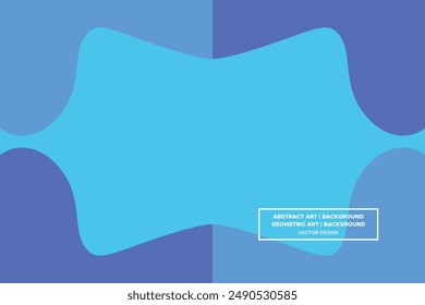 Wavy Curvy Circular and Circle Shapes and Designs Blue and Light Blue Colors Modern Abstract Background Geometric Background