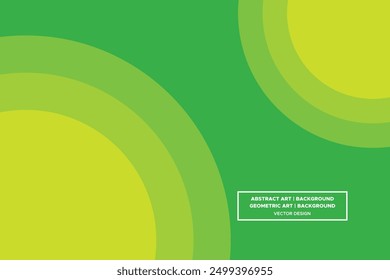 Wavy Curvy Circular and Circle Shapes and Designs Green and Yellow Colors Modern Abstract Background Geometric Background