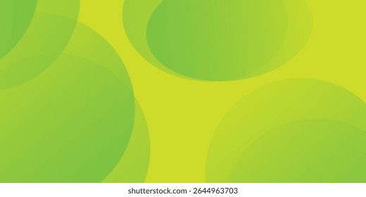 Ondulado Curvo Circular e Circular Formas e desenhos Cores Verde e Amarelo Moderno Fundo arte simples bom
