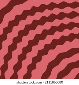 Wavy curvy lines across a square background  pattern