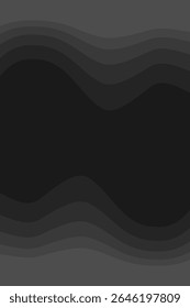 Wavy Dark Abstract Editable Background for banner, flyer, poster and more