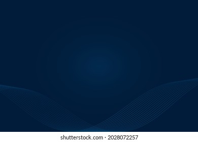 fondo oscuro ondulado con vector de gradiente de línea