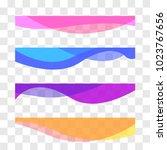 Wavy design element. Decor for brochure, banner, flyer. Fluid, color wave, curve line. Vector illustration